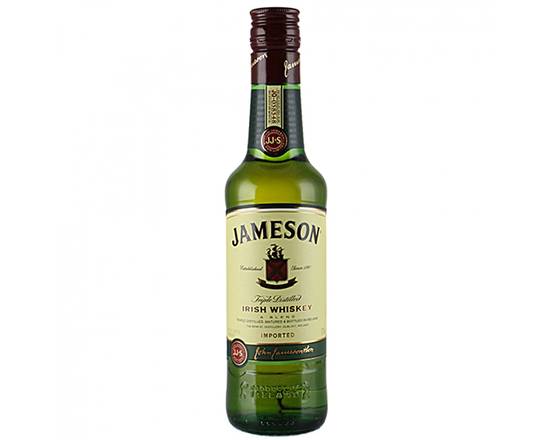 Order Jameson Irish whiskey, 375mL bottle (40% ABV) food online from Moby Liquor store, Los Angeles on bringmethat.com