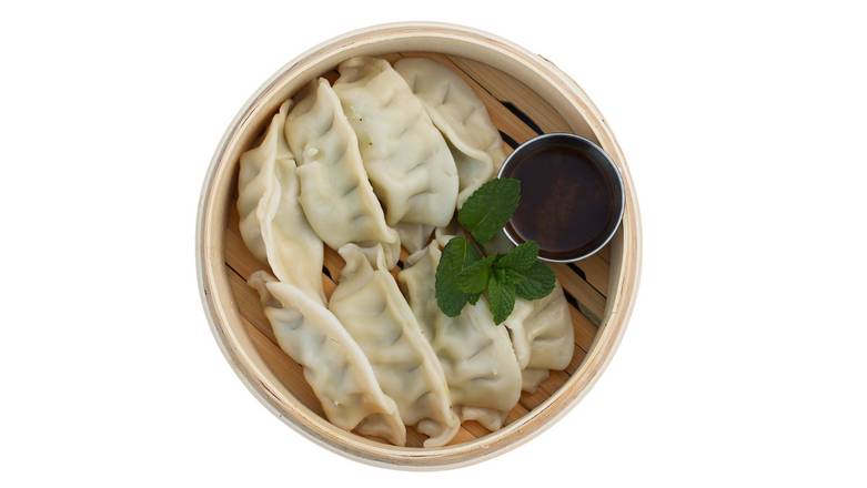 Order Steamed Chicken Dumplings (10pc) food online from Cha For Tea store, Long Beach on bringmethat.com