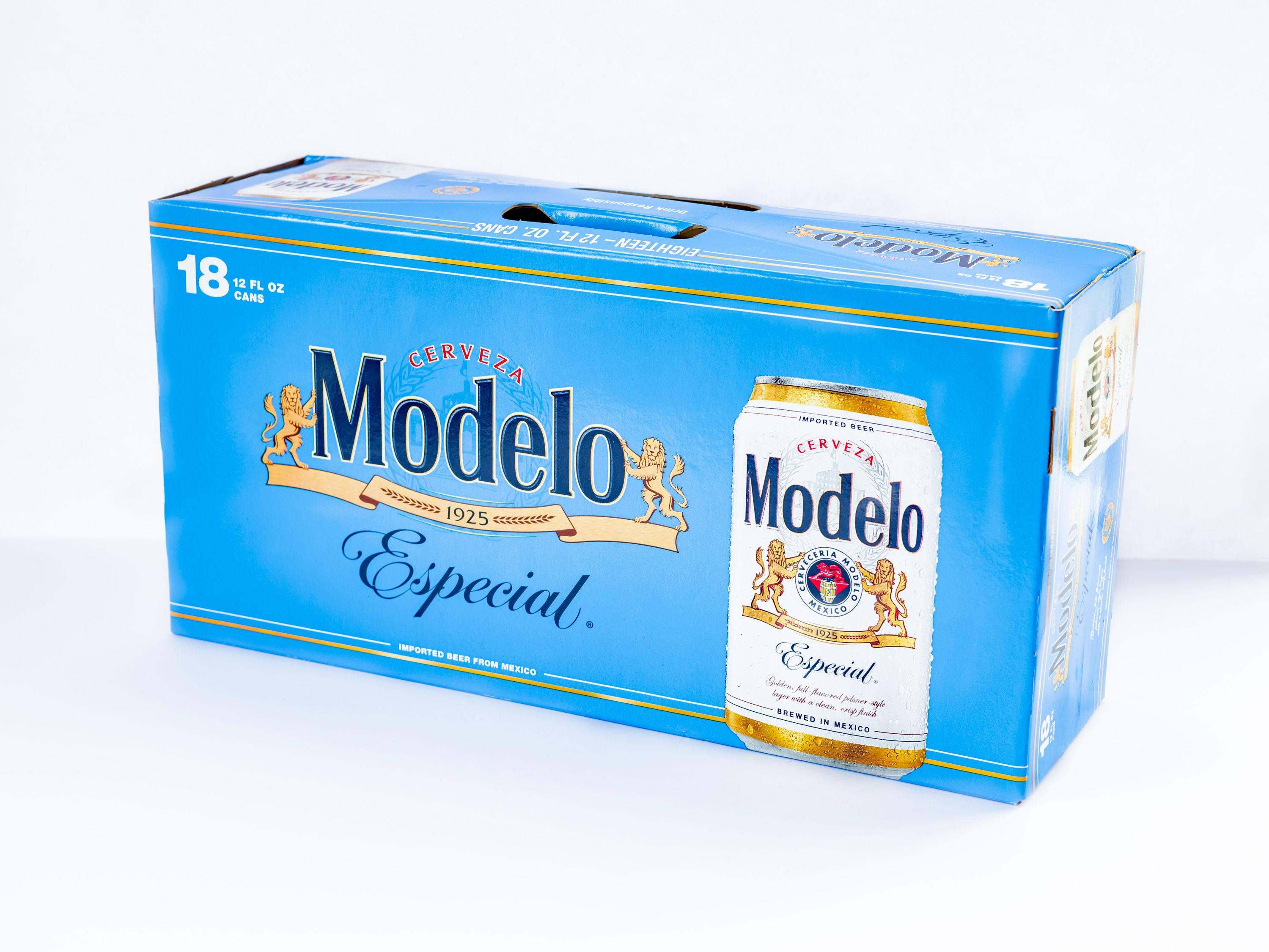 Order Modelo Especial Can 12 oz. 18 Pack food online from Loop store, Lake Forest on bringmethat.com