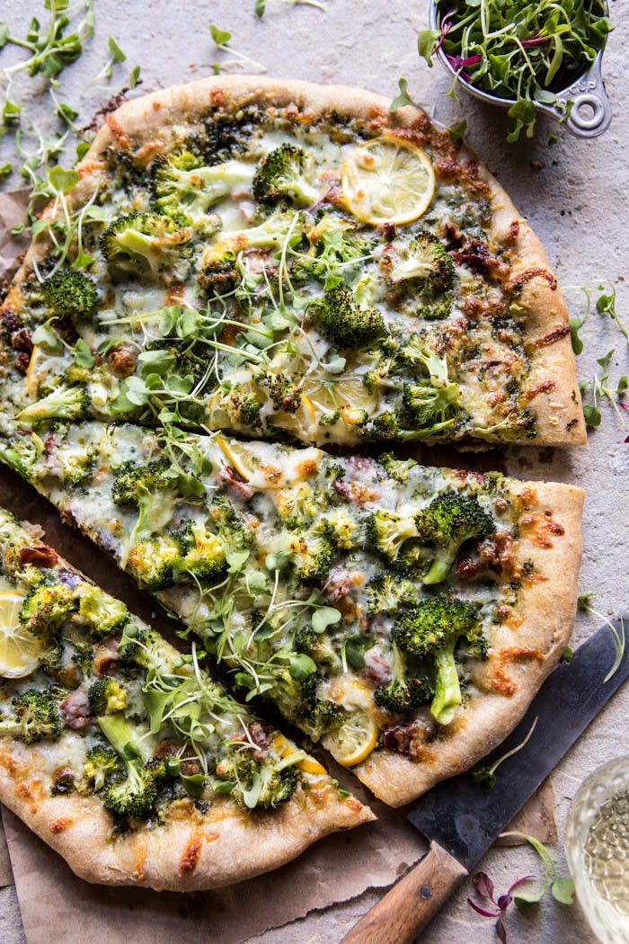 Order Broccoli Pizza - Small 10'' food online from Niko's Pizza House store, Worcester on bringmethat.com