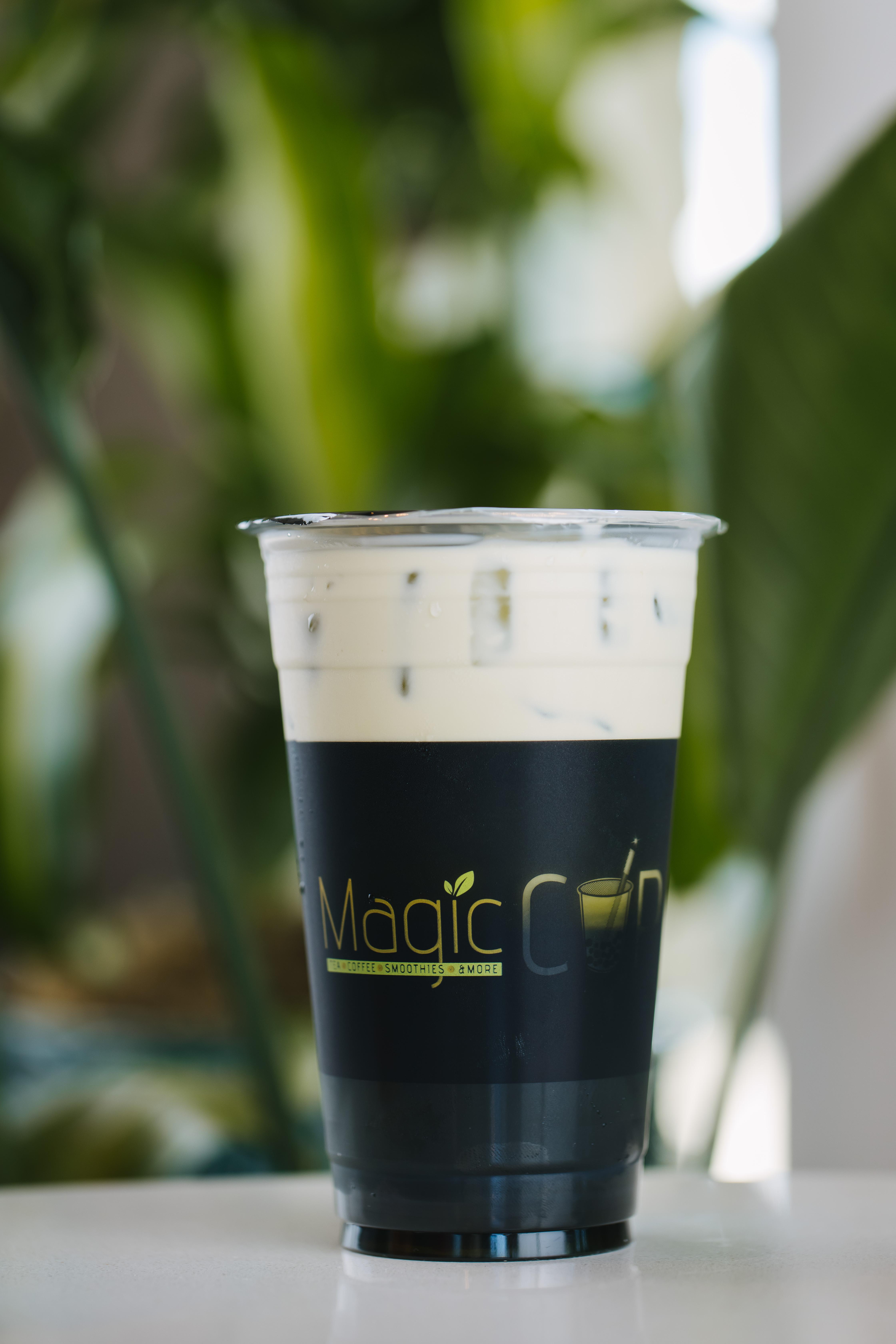Order Iced Thai Green Milk Tea w/ Boba food online from Magic Cup store, Houston on bringmethat.com