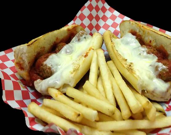 Order Meatball Parmigiana Sub food online from Cuzino Family Kitchen store, Middletown on bringmethat.com