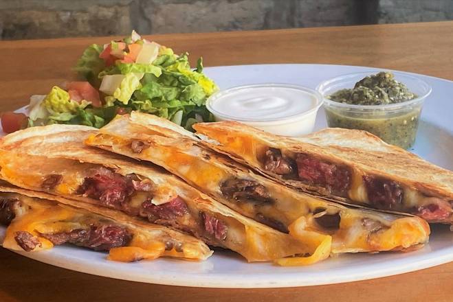 Order Steak Quesadilla food online from Mac's Wood Grilled store, Chicago on bringmethat.com