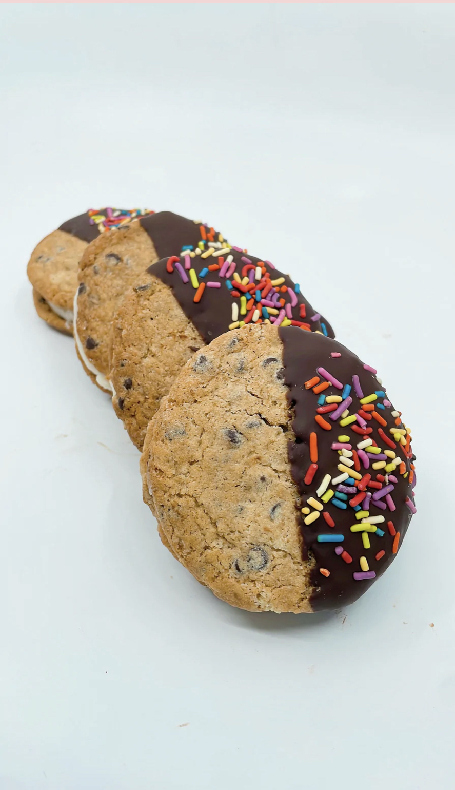 Order Chocolate Dipped Cookie Sandwich food online from Erin Mckenna Bakery store, Santa Monica on bringmethat.com