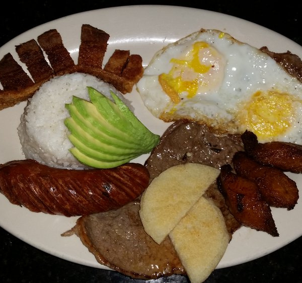 Order Bandeja Tipica food online from Sabor Latino Restaurant store, Upper Darby on bringmethat.com