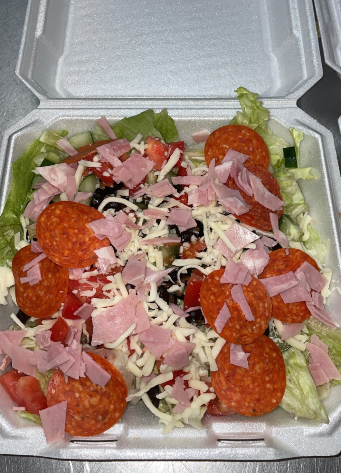 Order Chef Salad - Small food online from Papa D's Pizza store, St Clairsville on bringmethat.com