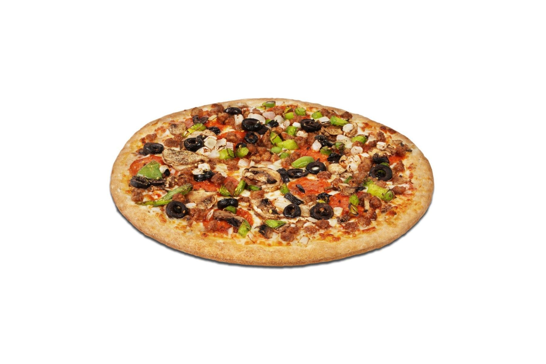 Order Mr. Gatti's Deluxe Pizza - Large food online from Gatti's Pizza - S. Western Rd. store, Amarillo on bringmethat.com