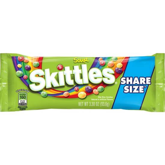 Order Sour Skittles Share Size food online from Exxon Food Mart store, Port Huron on bringmethat.com