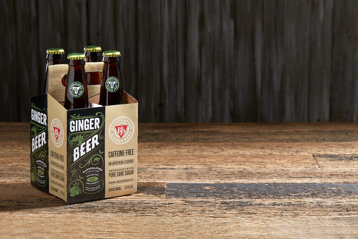 Order BJ's Ginger Beer- 4 Pack food online from Bj Restaurant & Brewhouse store, North Canton on bringmethat.com