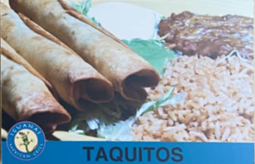 Order Taquitos food online from Iguanas Mexican Grill store, Woodland on bringmethat.com