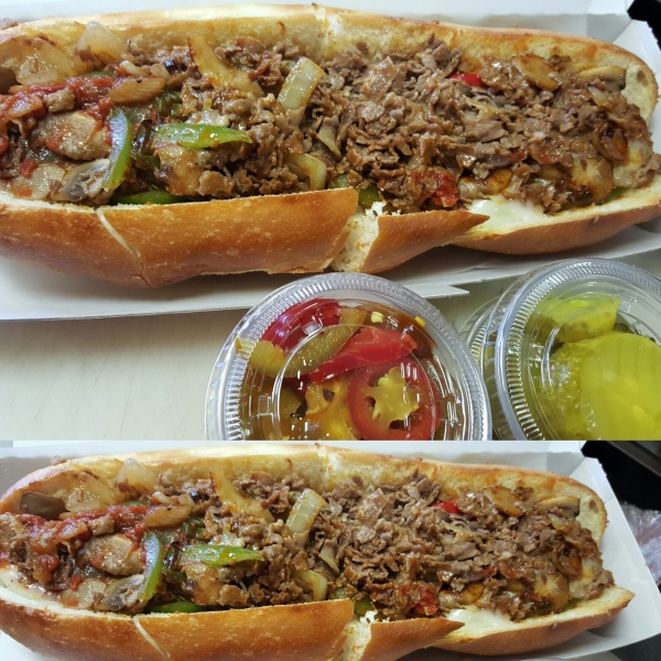 Order Philly Cheese Steak Sandwich food online from Amy's Pizzeria store, Philadelphia on bringmethat.com