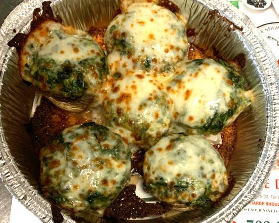 Order Stuffed Mushrooms with spinach food online from Aroma Pizza Plus store, Lorton on bringmethat.com