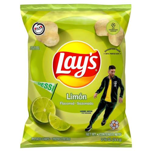 Order Lay's · Limon Flavored Potato Chip (2.6 oz bag) food online from Mesa Liquor store, Mesa on bringmethat.com