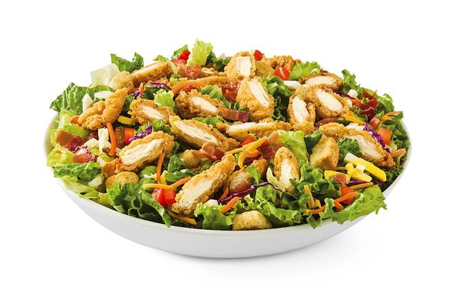 Order Crispy Chicken Tender Salad food online from Chicken Sammy's store, Richmond Heights on bringmethat.com