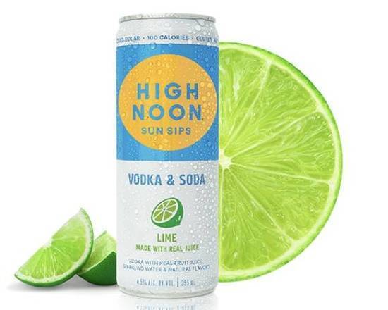 Order High Noon Lime, 4pk-355mL can hard seltzer (4.50% ABV) food online from Cold Spring Liquor store, Liberty Hill on bringmethat.com