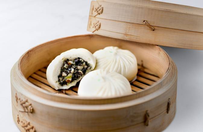 Order (Steam-At-Home) Vegan Buns (6 each) food online from Din Tai Fung store, San Diego on bringmethat.com