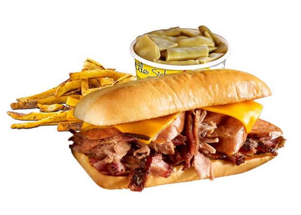 Order Westerner Sandwich Plate food online from Dickey's Barbecue Pit store, Scottsdale on bringmethat.com