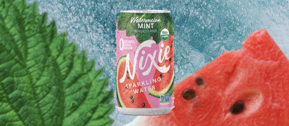 Order NIXIE WATERMELON MINT SPARKLING WATER food online from &Pizza // Tysons Corner store, Tysons on bringmethat.com