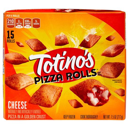 Order Totino's Frozen Cheese Pizza Rolls Cheese 15ct 7.5oz food online from Everyday Needs by Gopuff store, La Quinta on bringmethat.com