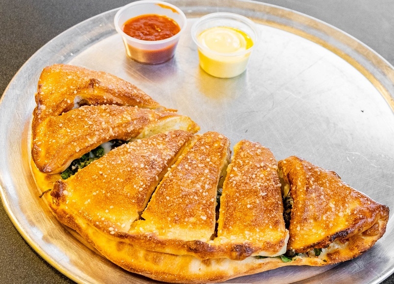Order Small Calzone 3PO food online from Holy Pie Pizzeria store, Garden City on bringmethat.com