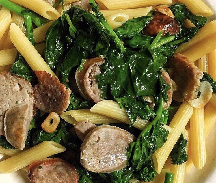 Order Penne with Sausage and Broccoli Rabe Pasta food online from Polpette 71 store, New York on bringmethat.com
