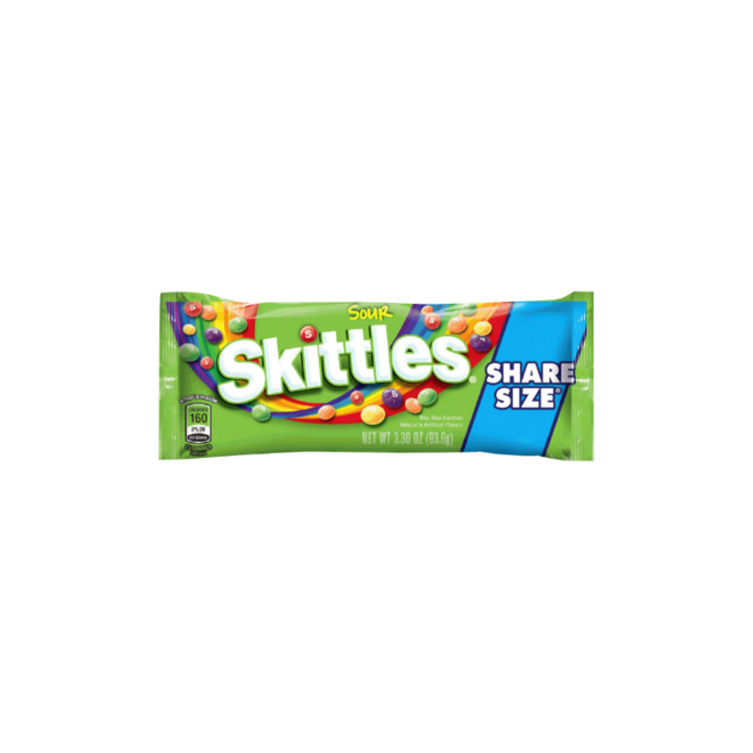 Order Skittles Sour King Size 3.3 Oz food online from Rebel store, Las Vegas on bringmethat.com