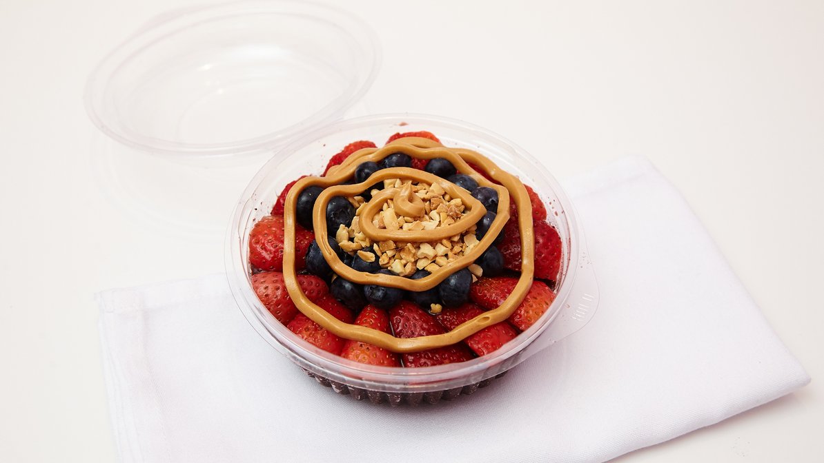 Order Peanut Berry Acai Bowl food online from 16 Handles store, Stamford on bringmethat.com