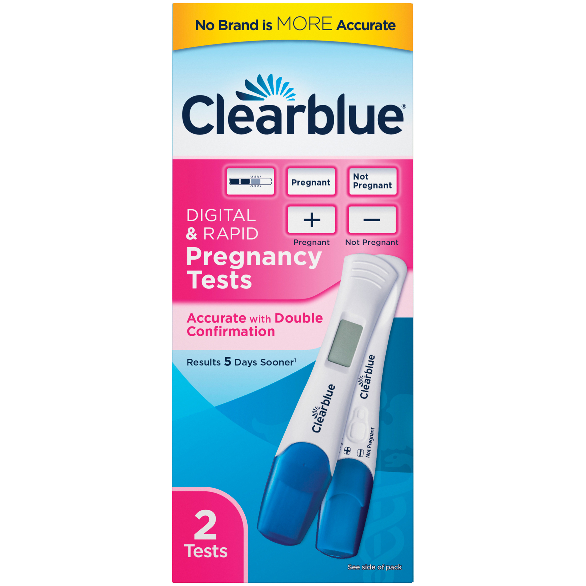 Order Clearblue Pregnancy Test, Digital & Rapid - 2 ct food online from Rite Aid store, MILLER PLACE on bringmethat.com