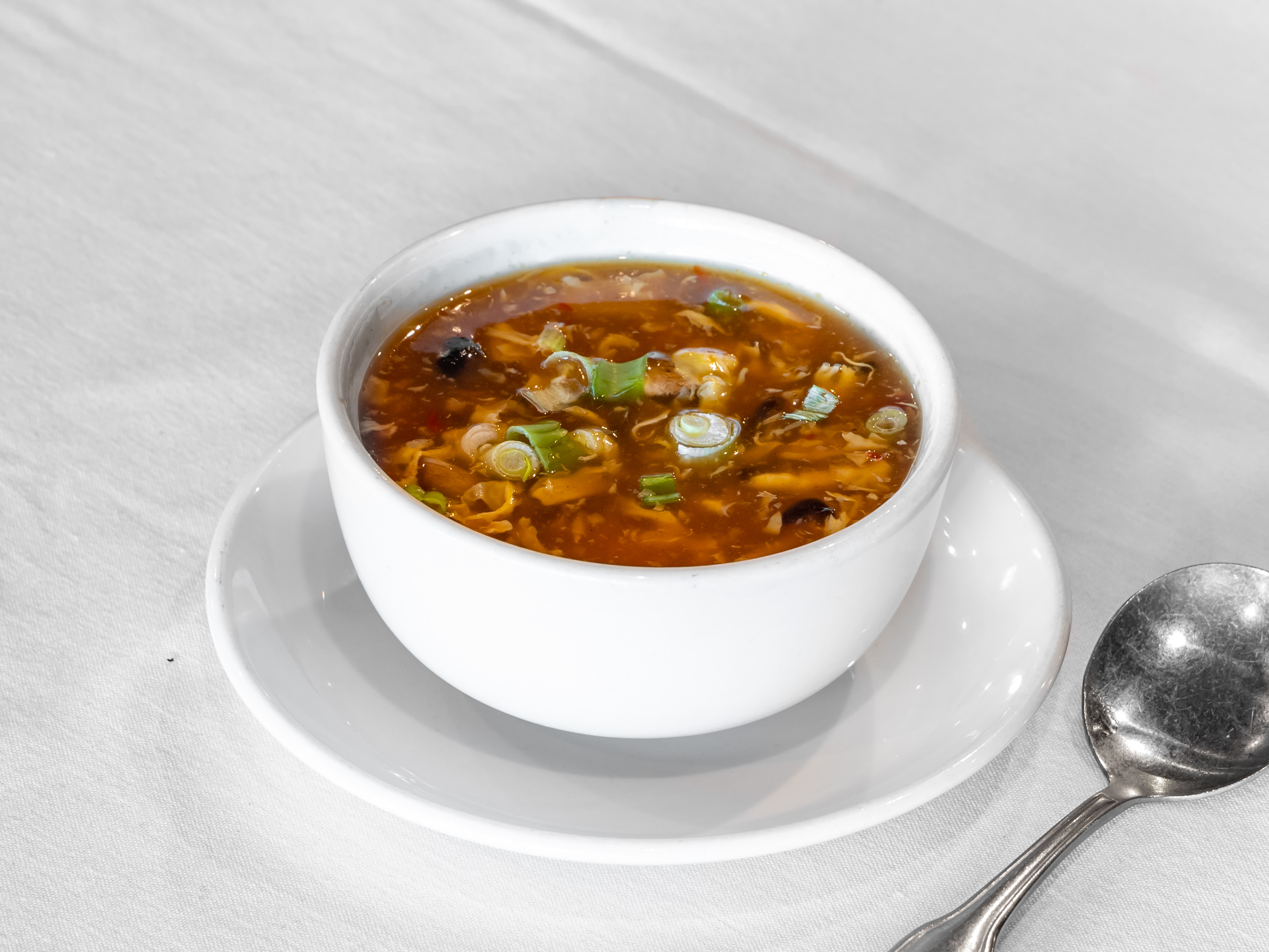 Order 28. Hot & Sour Tom Yum Soup food online from Mencius Gourmet Hunan store, Kingwood on bringmethat.com