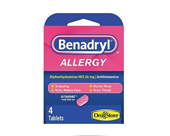 Order Benadryl 4pc food online from Chevron Extramile store, Atwater on bringmethat.com
