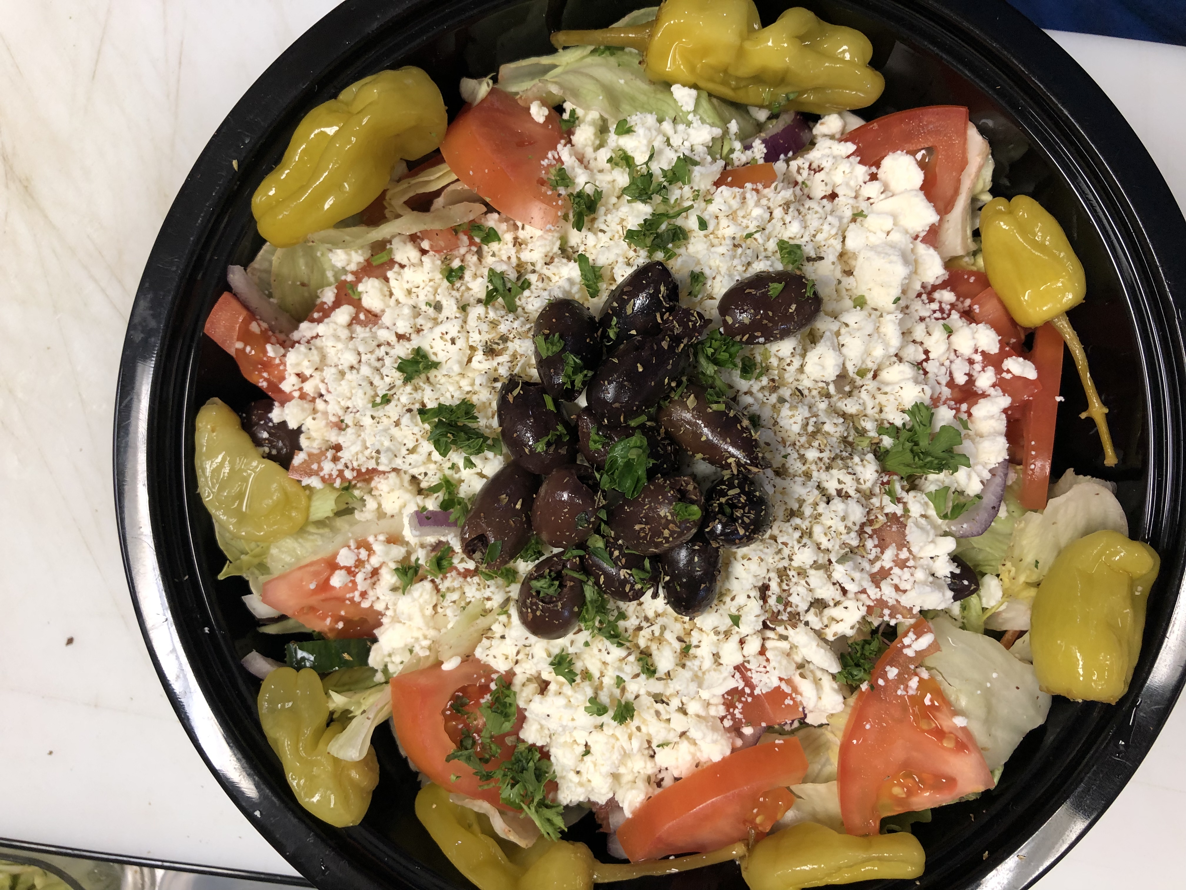 Order Greek Salad food online from Go Falafel store, North Olmsted on bringmethat.com