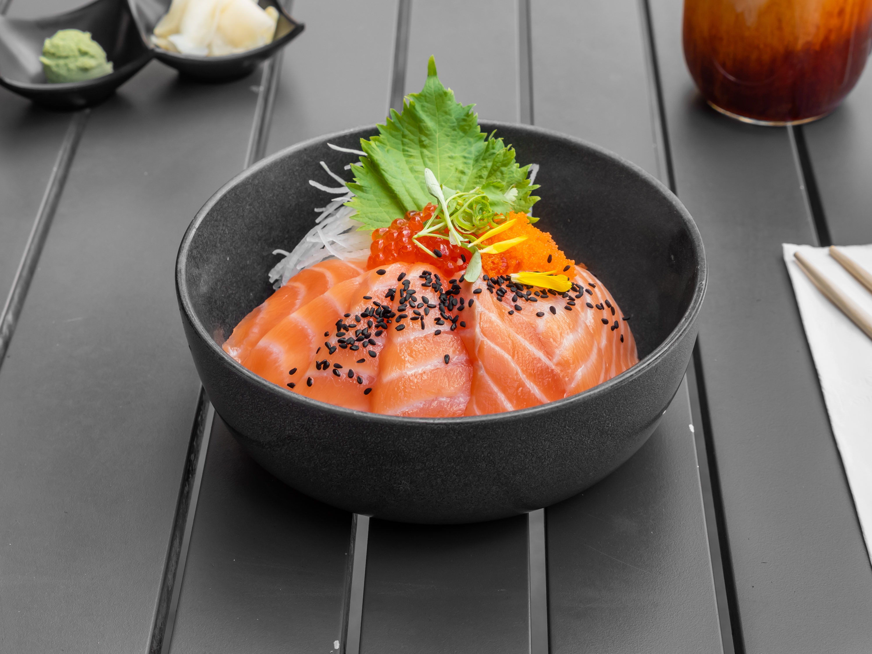 Order Salmon Lover Poke Bowl food online from Tokyo Cube store, Los Angeles on bringmethat.com