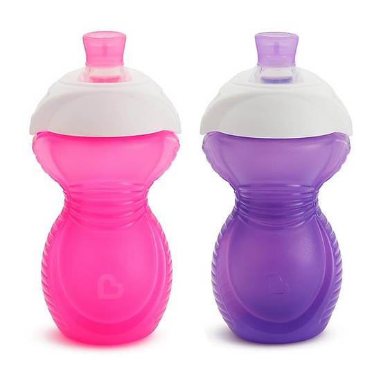 Order Munchkin® Click Lock™ 9 oz. Bite Proof Sippy Cups in Pink/Purple (Set of 2) food online from Bed Bath & Beyond store, Lancaster on bringmethat.com