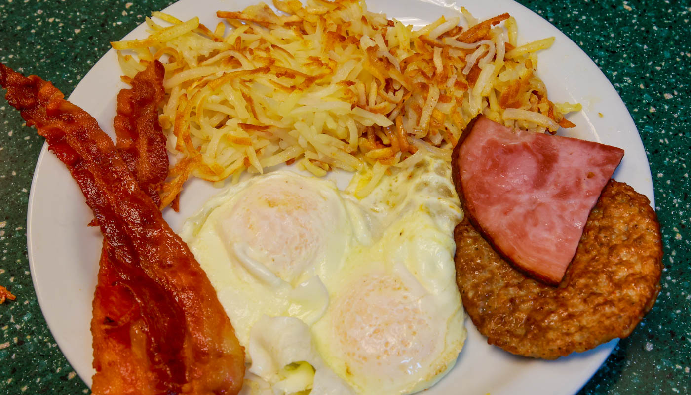 Order Meat Lover's Breakfast food online from Sunny Street Cafe store, Painesville on bringmethat.com