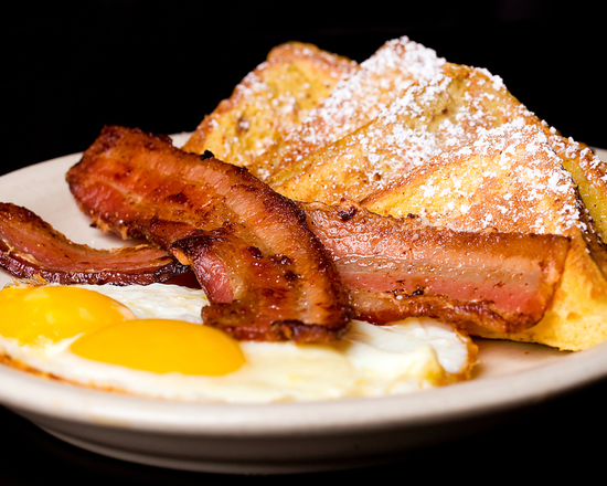 Order Bacon French Toast (2 Pcs) food online from The Pancake Snob store, Malvern on bringmethat.com