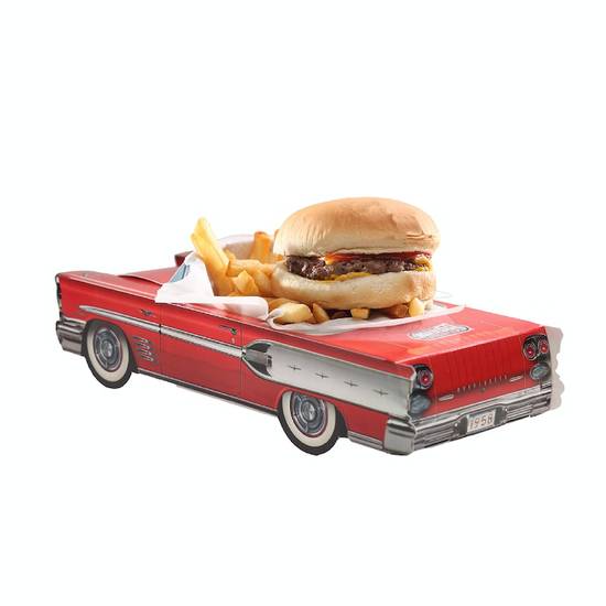 Order Kids' Meal Burger food online from Hwy 55 Burgers Shakes & Fries store, Raeford on bringmethat.com