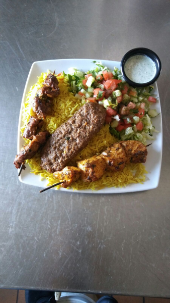 Order Mix Grill Plate food online from Couscous Cafe store, Oklahoma City on bringmethat.com