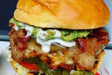 Order H-Town Sizz Burger food online from Mr. Sizzles Curbside store, Stafford on bringmethat.com