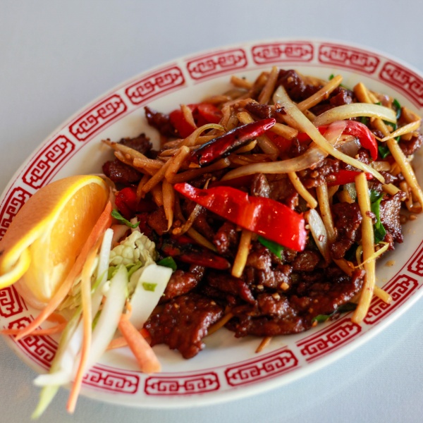 Order 33. Mongolian Beef food online from Oriental Express store, Old Forge on bringmethat.com