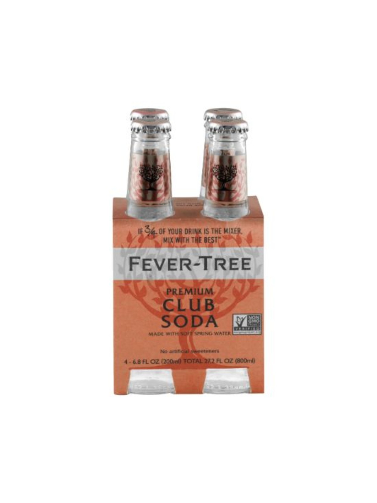 Order Fever Tree Club Soda (6.8 oz - 4-pack) food online from Stock-Up Mart store, Minneapolis on bringmethat.com