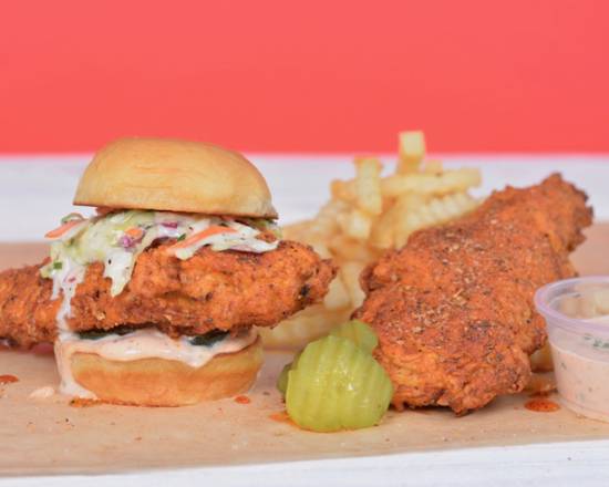 Order Sandwich & Chicken Tender Combo food online from Nash Hot Chicken store, Indianapolis on bringmethat.com