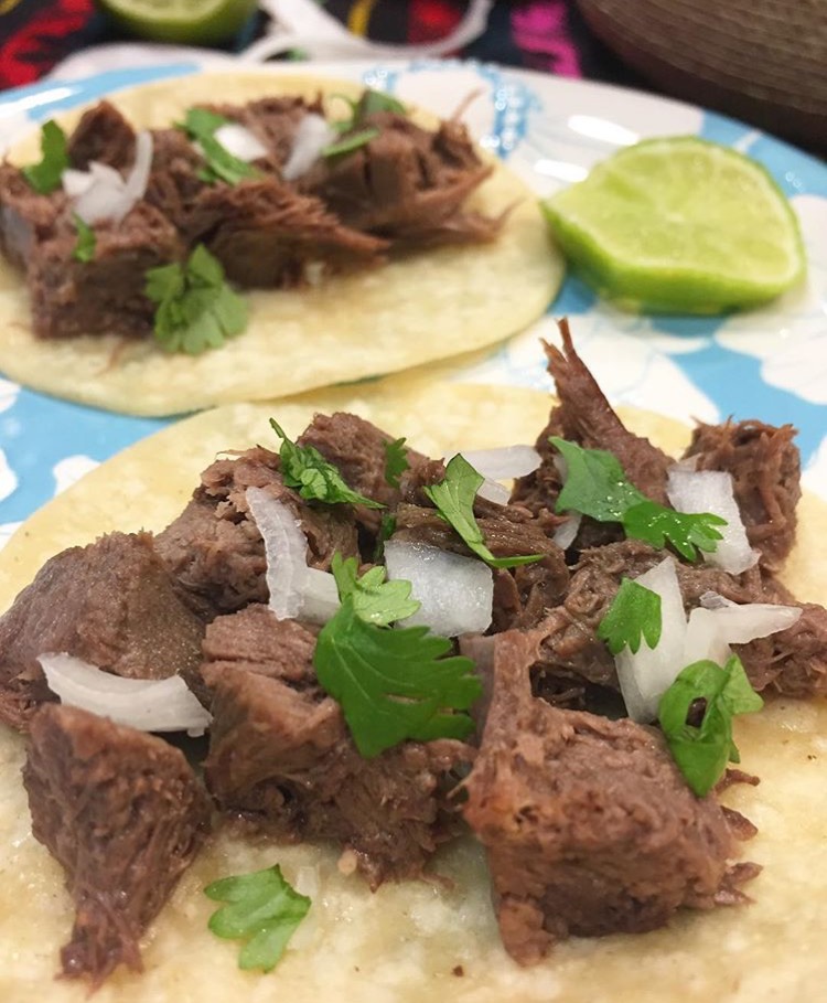 Order Lengua Taco food online from Cesar Tacos store, Fort Worth on bringmethat.com