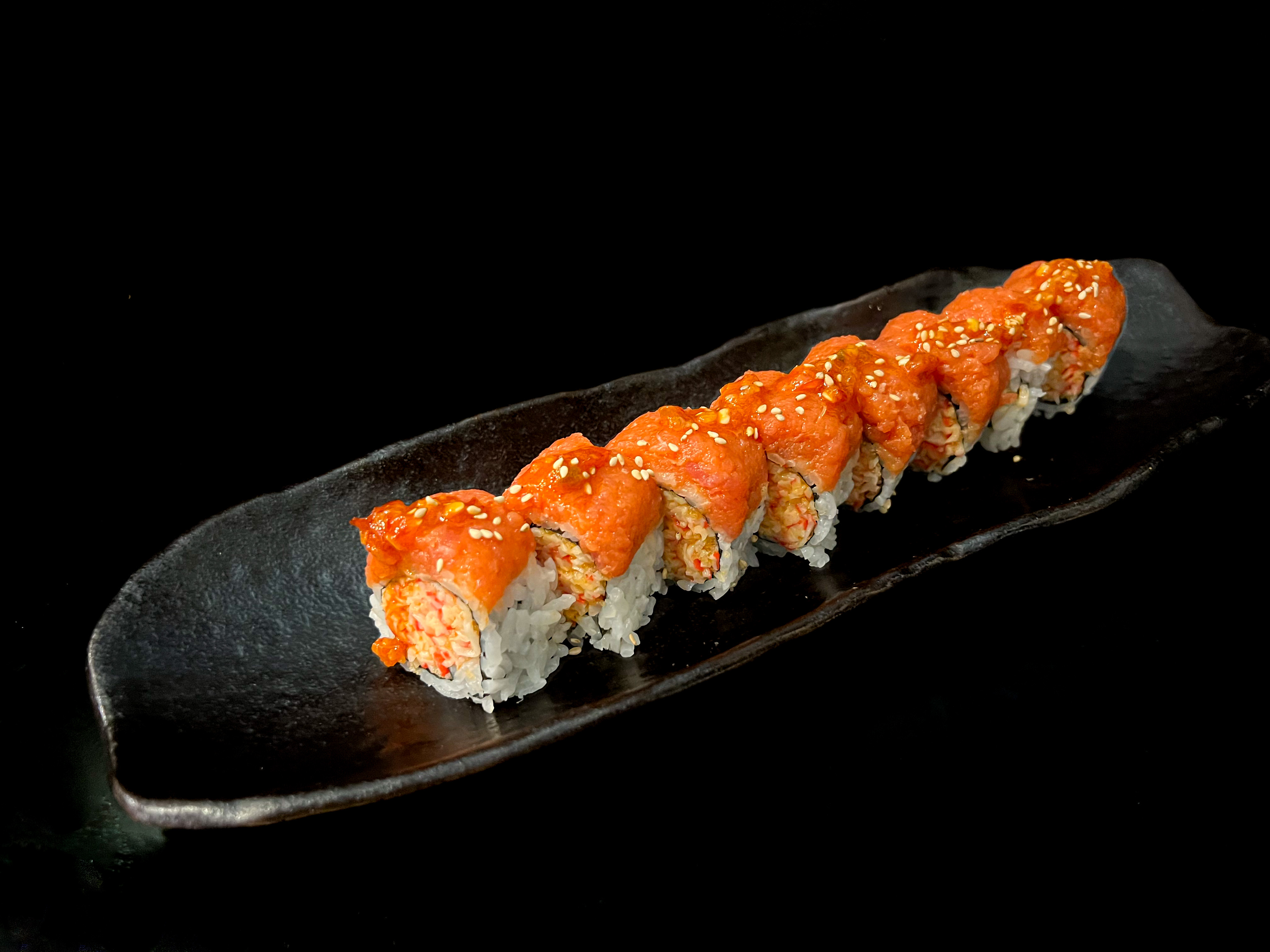 Order Firecracker Roll food online from Sushi Haru store, Kansas City on bringmethat.com