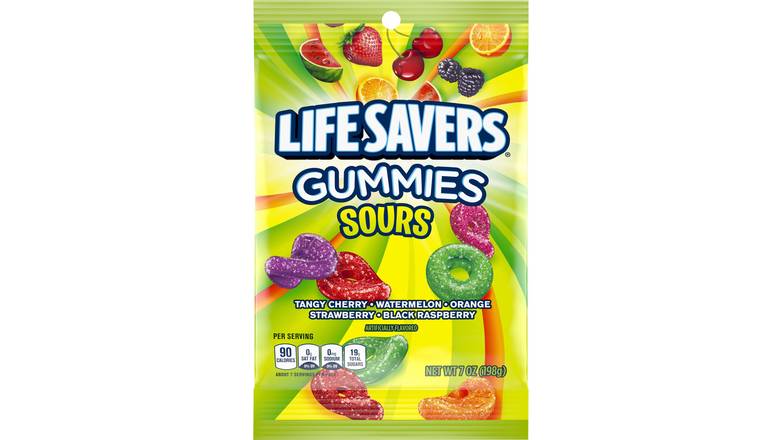 Order Life Savers Sours Chewing Gummies Candy food online from Route 7 Food Mart store, Norwalk on bringmethat.com