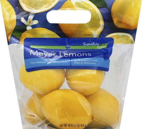 Order Signature Farms · Meyer Lemons (16 oz) food online from Albertsons store, Lafayette on bringmethat.com