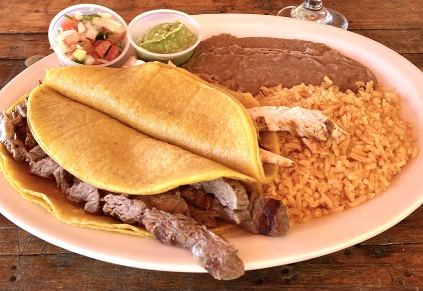 Order Tacos De Fajita Dinner food online from Ojeda's store, Dallas on bringmethat.com
