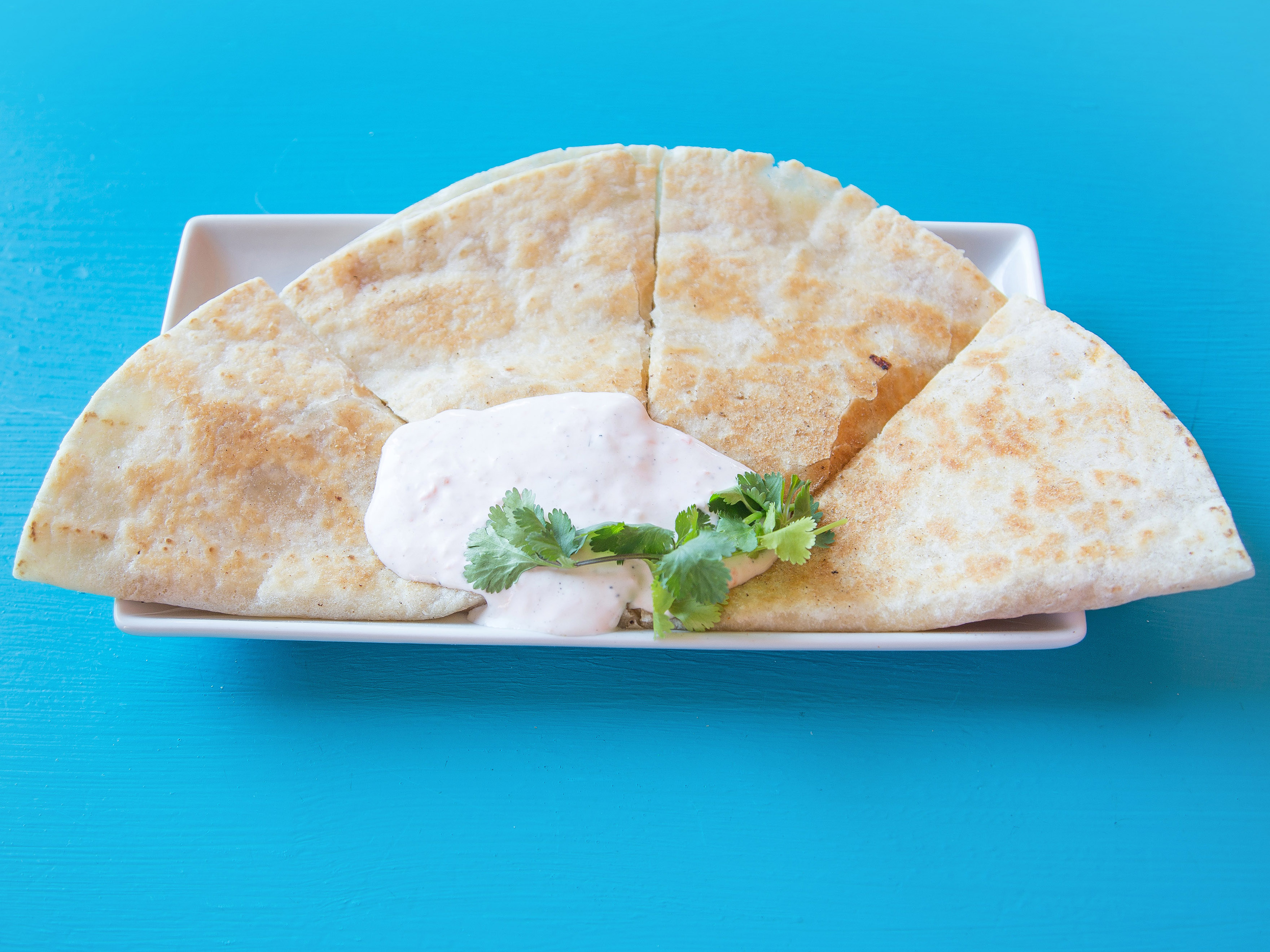 Order Plain Cheese Quesadilla food online from Indimex Eats Indian Restaurant store, Los Angeles on bringmethat.com