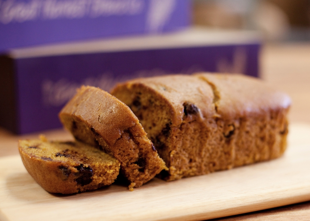 Order Pumpkin Chocolate Chip Cake Bread food online from Great Harvest Bread Co. store, Provo on bringmethat.com