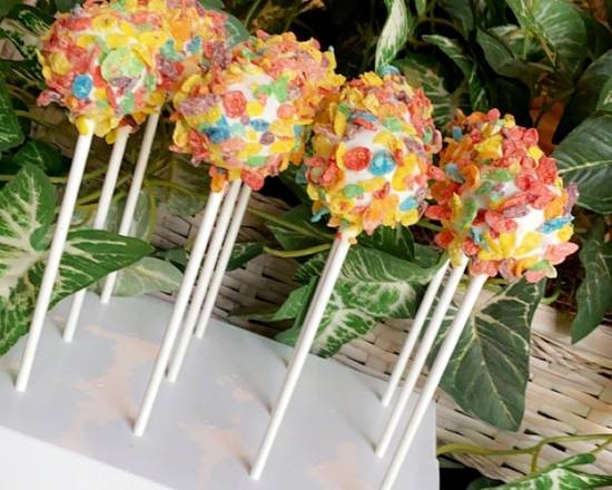 Order Fruity Pebbles Cake Pop (1 dz) food online from Glitz Amor store, New Orleans on bringmethat.com