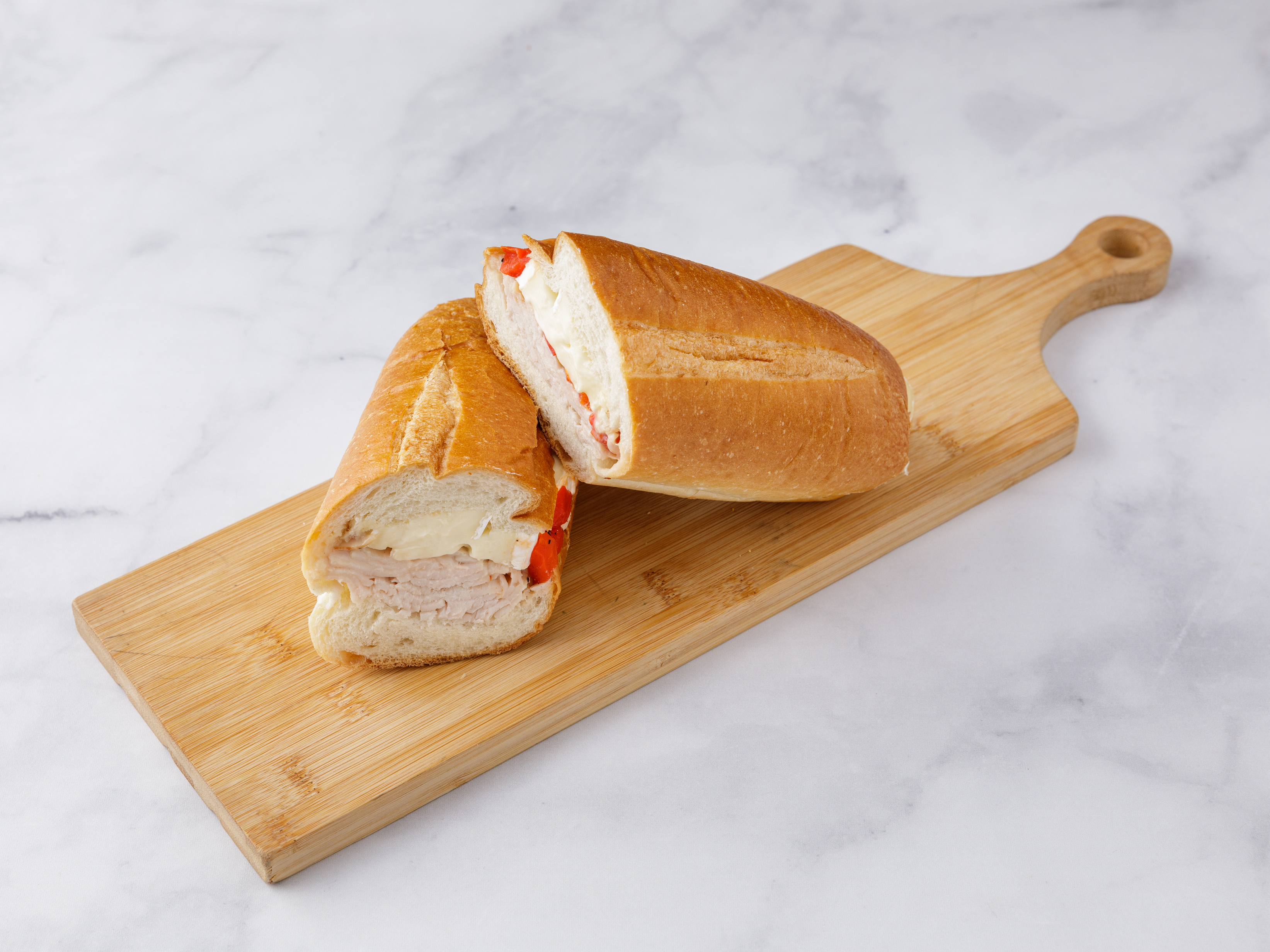 Order SP1. Smoked Turkey and Brie Sandwich food online from Cafe Olympia store, New York on bringmethat.com
